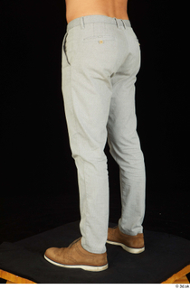 Anatoly brown shoes dressed grey trousers leg lower body 0004.jpg